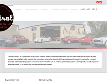 Tablet Screenshot of centralclassiccars.com